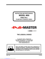 PULLMASTER M50 Instructions And Parts Manual