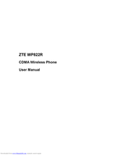 ZTE WP822R User Manual