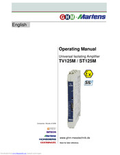 martens TV125M Operating Manual