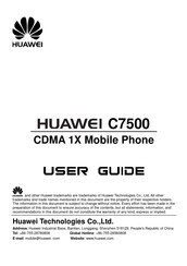 Huawei C7500 User Manual