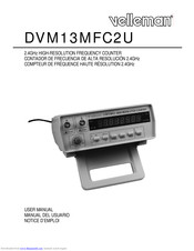 Velleman DVM13MFC2U User Manual