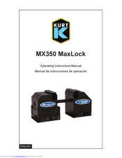 kurt MX350 MaxLock Operating Instructions Manual