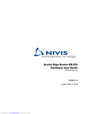 Nivis ER-550 Hardware User's Manual