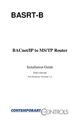 Contemporary Controls BASRT-B Installation Manual