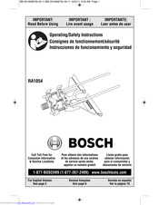 Bosch Ra1054 Manuals Manualslib