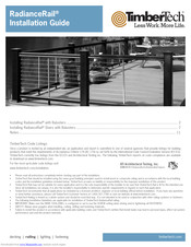 Timbertech RadianceRail Installation Manual