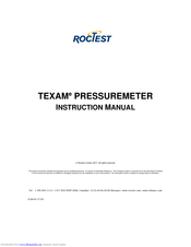 Roctest TEXAM Instruction Manual