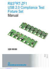 Rohde & Schwarz RT-ZF1 Manual