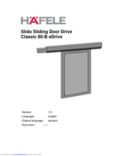 Hafele Classic 80-B eDrive Instruction Manual