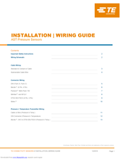 TE Connectivity AST45PT Installation And Wiring Manual
