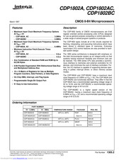 Intersil CDP1802BCDX Manual
