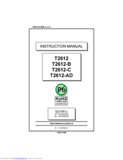 TECSYSTEM T2612-C Instruction Manual