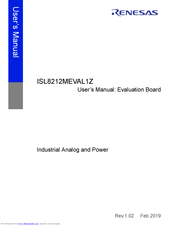 Renesas ISL8212MEVAL1Z User Manual