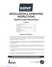 KENT Logfire II Installation & Operating Instructions Manual