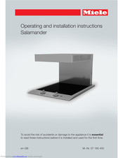 Miele CS 1421 Operating And Installation Instructions