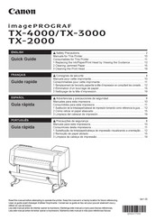 Canon imagePROGRAF TX-4000 Quick Manual