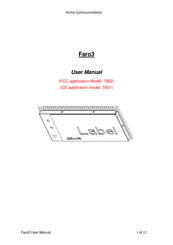 ARIMA Faro3 User Manual