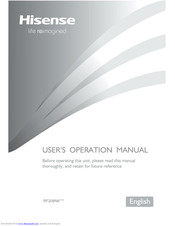 Hisense RF208N6 Series User's Operation Manual
