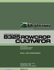 Orthman 8325 Operator's Manual