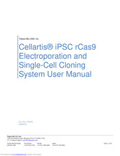 Takara Bio Cellartis iPSC rCas9 User Manual