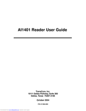 TransCore AI1401 User Manual