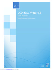 SPL-Laboratory LCD Bass Meter SE User Manual