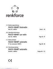 Renkforce RUCD-1804BT Operating Instructions Manual