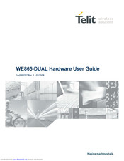 Telit Wireless Solutions WE865-DUAL Hardware User's Manual