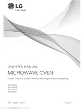 LG MH6329B Owner's Manual