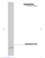 Grundig Diginotice Manual