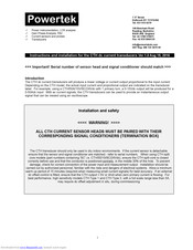 PowerTek CTH 8 mini Instructions And Installation