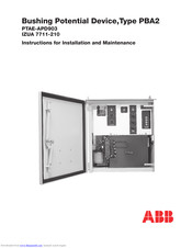 ABB PBA2 Instruction For Installation And Maintenance