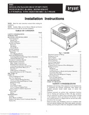 Bryant 604D024 Installation Instructions Manual