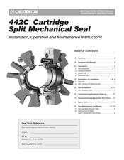 Chesterton 442C Installtion, Operation And Maintenance Instructions