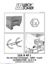 Leroy-Somer LSA R 49.1 Installation And Maintenance Manual