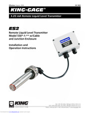King-Gage ES2 550*-1 Series Installation And Operation Instructions Manual