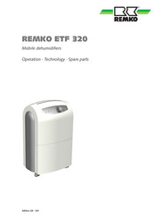 Remko ETF 320 Operation,Technology,Spare Parts