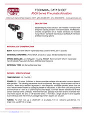 Gemini Valve A500 Series Technical Data Sheet