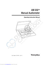 Welch Allyn AM 232 Operating Instructions Manual