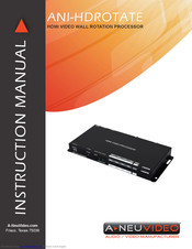 A-Neuvideo ANI-HDROTATE Instruction Manual