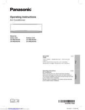 Panasonic CS-RE24UKA Operating Instructions Manual