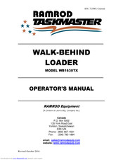 RAMROD WB1630TX Operator's Manual