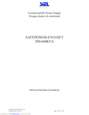 Siel SAFEPOWER EVO HFT Installation And Use Manual