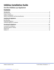 Infoblox Infoblox-250 Installation Manual