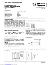System Sensor SpectrAlert S900RLFIRE Installation And Maintenance Instructions