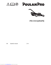 Poulan Pro PR174Y22RHPE Operator's Manual