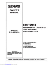 Craftsman 919.165230 Owner's Manual