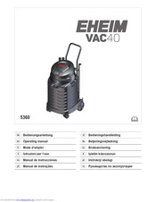 EHEIM VAC40 Operating Manual