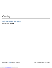 Corning ONE User Manual