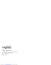 Rapoo S160 Quick Start Manual